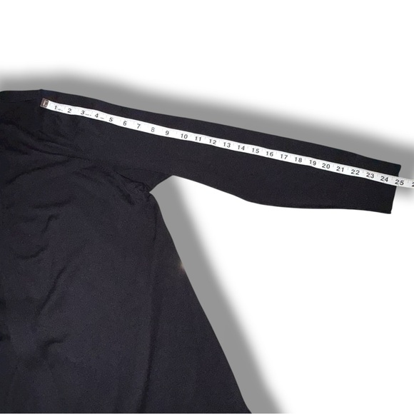 LANE BRYANT Modern Long-Sleeve Open-Front Cardigan - Black 14/16 - Picture 9 of 11